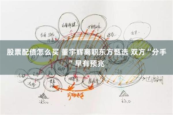 股票配债怎么买 董宇辉离职东方甄选 双方“分手”早有预兆